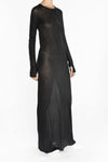 Boris Bidjan Saberi WDRESS2 Series Long Dress Series WDRESS2 FTT00001-HEI Black